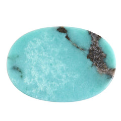 MEXICAN TURQUOISE OVAL CAB (WITH MATRIX PYRITE) 20X14MM 9.82 Cts.