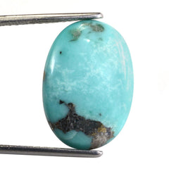MEXICAN TURQUOISE OVAL CAB (WITH MATRIX PYRITE) 20X14MM 9.82 Cts.