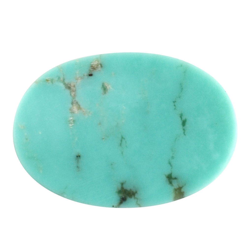 MEXICAN TURQUOISE OVAL CAB (WITH MATRIX PYRITE) 20X14MM 9.50 Cts.