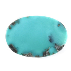 MEXICAN TURQUOISE OVAL CAB (WITH MATRIX PYRITE) 19X13MM 8.83 Cts.