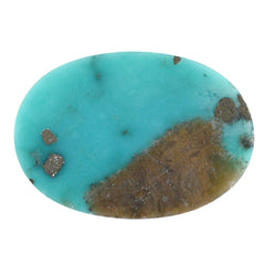 MEXICAN TURQUOISE OVAL CAB (WITH MATRIX PYRITE) 20X14MM 9.78 Cts.