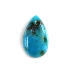 BLUE TURQUOISE PEAR CAB (WITH MATRIX PYRITE) 10X6MM 1.29 Cts.
