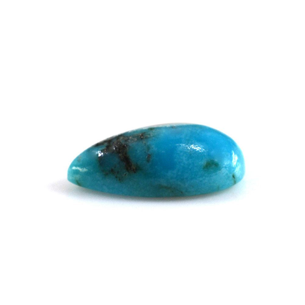 BLUE TURQUOISE PEAR CAB (WITH MATRIX PYRITE) 10X6MM 1.29 Cts.