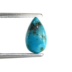 BLUE TURQUOISE PEAR CAB (WITH MATRIX PYRITE) 10X6MM 1.29 Cts.
