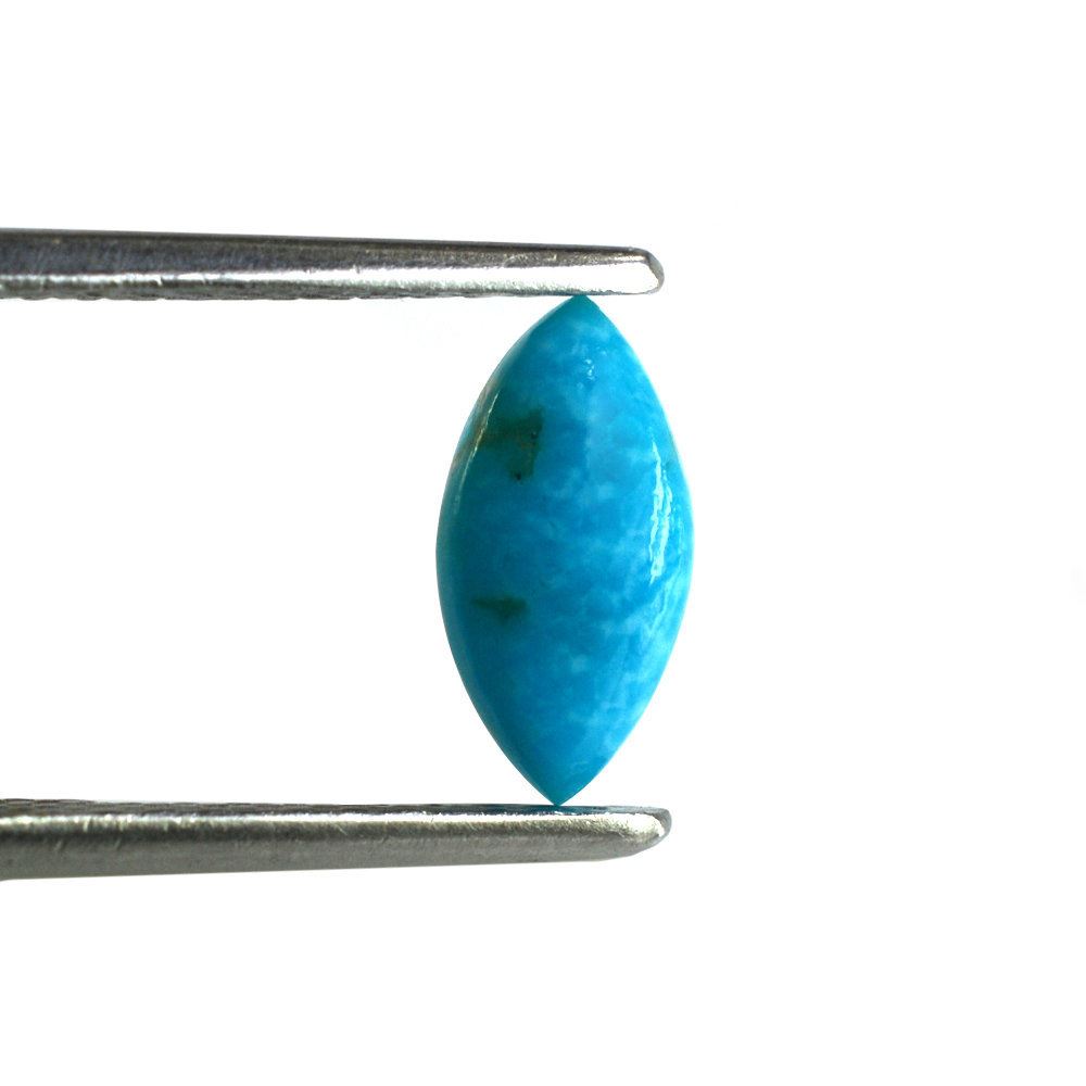 BLUE TURQUOISE MARQUISE CAB (WITH MATRIX PYRITE) 10X5MM 0.80 Cts.