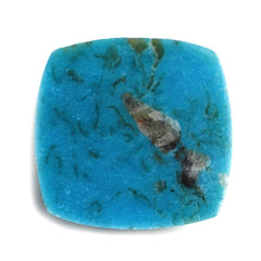 BLUE TURQUOISE SUGARLOAF CUSHION (WITH MATRIX PYRITE) 17MM 14.95 Cts.