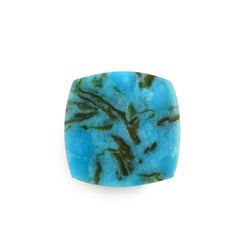 BLUE TURQUOISE SUGARLOAF CUSHION (WITH MATRIX PYRITE) 8MM 1.94 Cts.