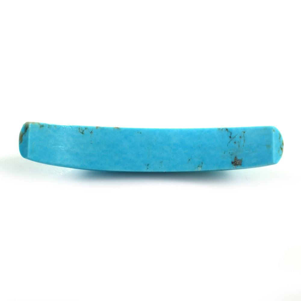 MEXICAN TURQUOISE HALF MOON FANCY CAB (WITH GOLDEN MATRIX) 61.40X11MM 27.44 Cts.