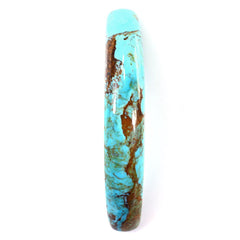 MEXICAN TURQUOISE HALF MOON FANCY CAB (WITH BROWN MATRIX) 61.40X11MM 28.59 Cts.