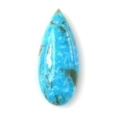 BLUE TURQUOISE PEAR CAB (WITH BROWN MATRIX) 17X7MM 2.92 Cts.
