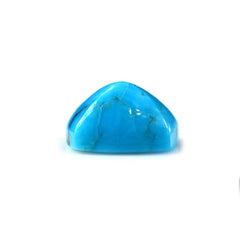 BLUE TURQUOISE PYRAMID CUSHION CAB (WITH BROWN MATRIX) 8MM 2.04 Cts.