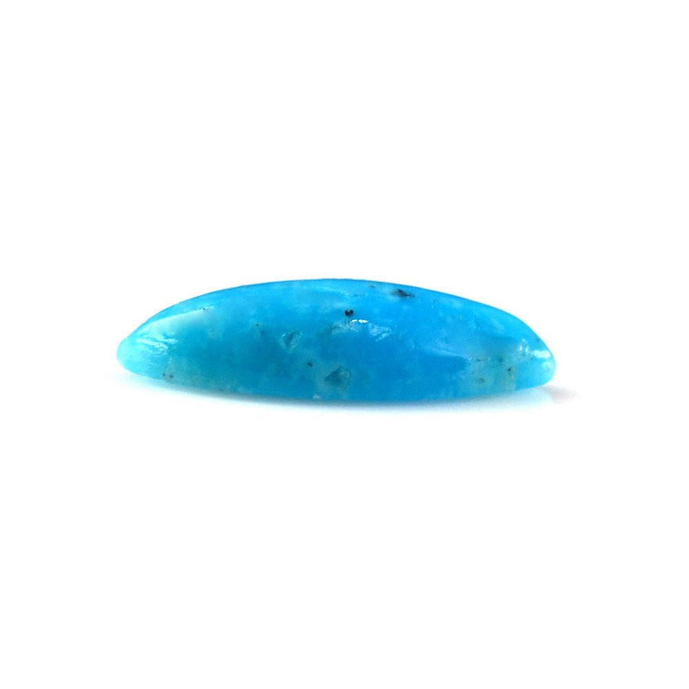 BLUE TURQUOISE MARQUISE CAB (WITH BROWN MATRIX) 10X5MM 0.77 Cts.