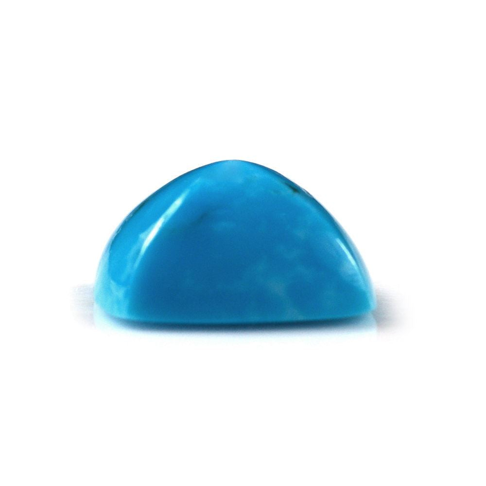 BLUE TURQUOISE PYRAMID CUSHION CAB (WITH BROWN MATRIX) 11MM 4.20 Cts.