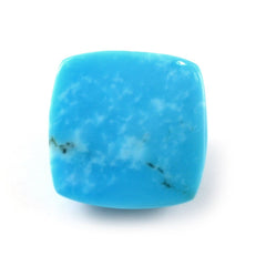 BLUE TURQUOISE PYRAMID CUSHION CAB (WITH BROWN MATRIX) 11MM 4.20 Cts.
