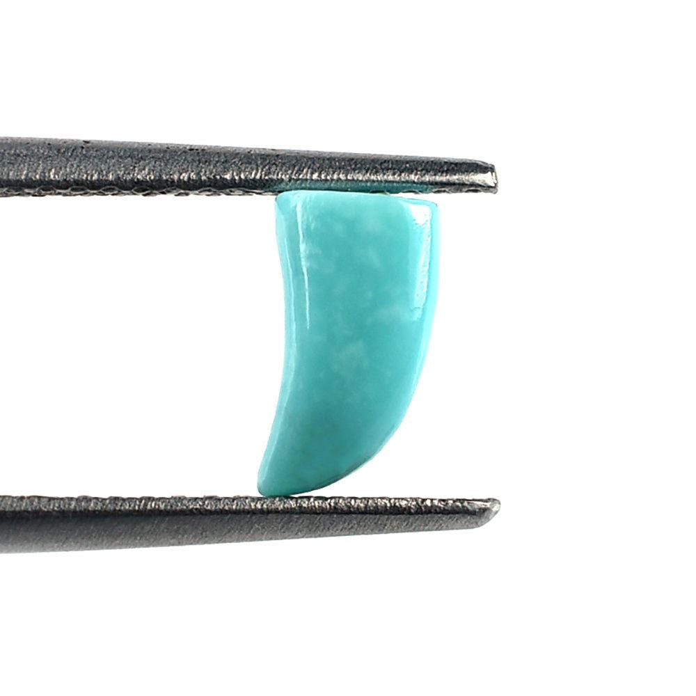 MEXICAN TURQUOISE HORN SHAPE 7.70X4.20MM 0.80 Cts.