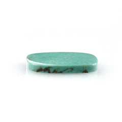 BLUE TURQUOISE PLAIN CUSHION (A) (SOME WHITE MATRIX) 14.00X10.00 MM 2.93 Cts.