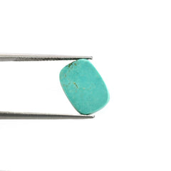BLUE TURQUOISE PLAIN CUSHION (A) (SOME WHITE MATRIX) 14.00X10.00 MM 2.93 Cts.