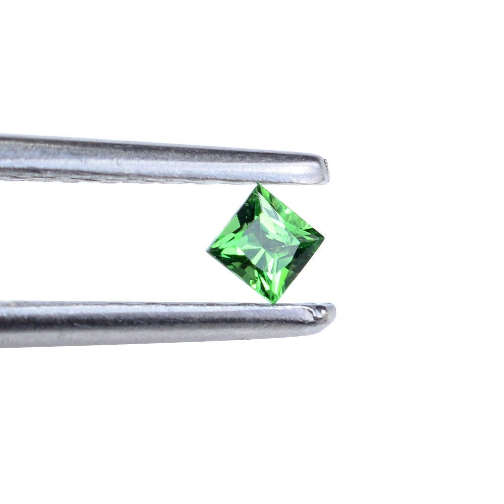 TSAVORITE PRINCESS CUT SQUARE (AA) 2.50MM 0.08 Cts.