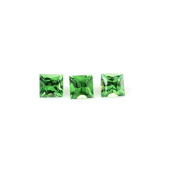 TSAVORITE PRINCESS CUT SQUARE (AA) 2.50MM 0.08 Cts.