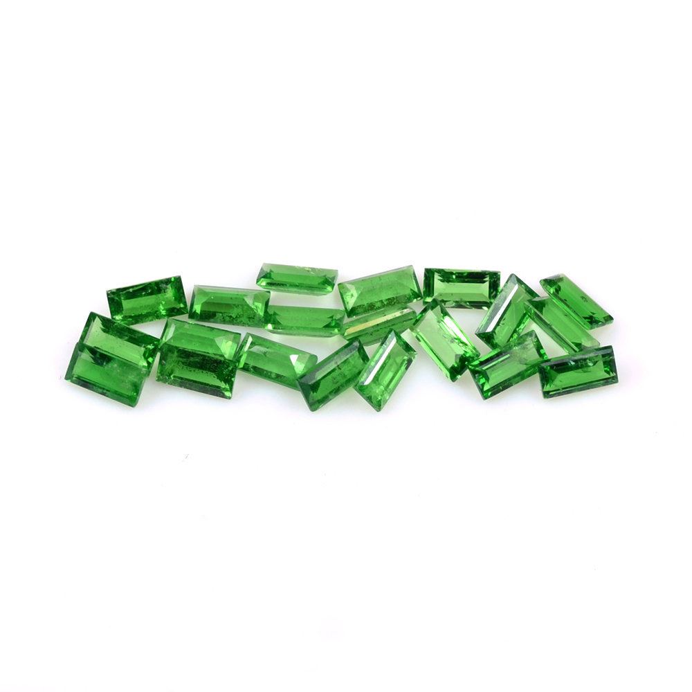 TSAVORITE CUT BAGUETTE (AA/HI) 4X2MM 0.13 Cts.