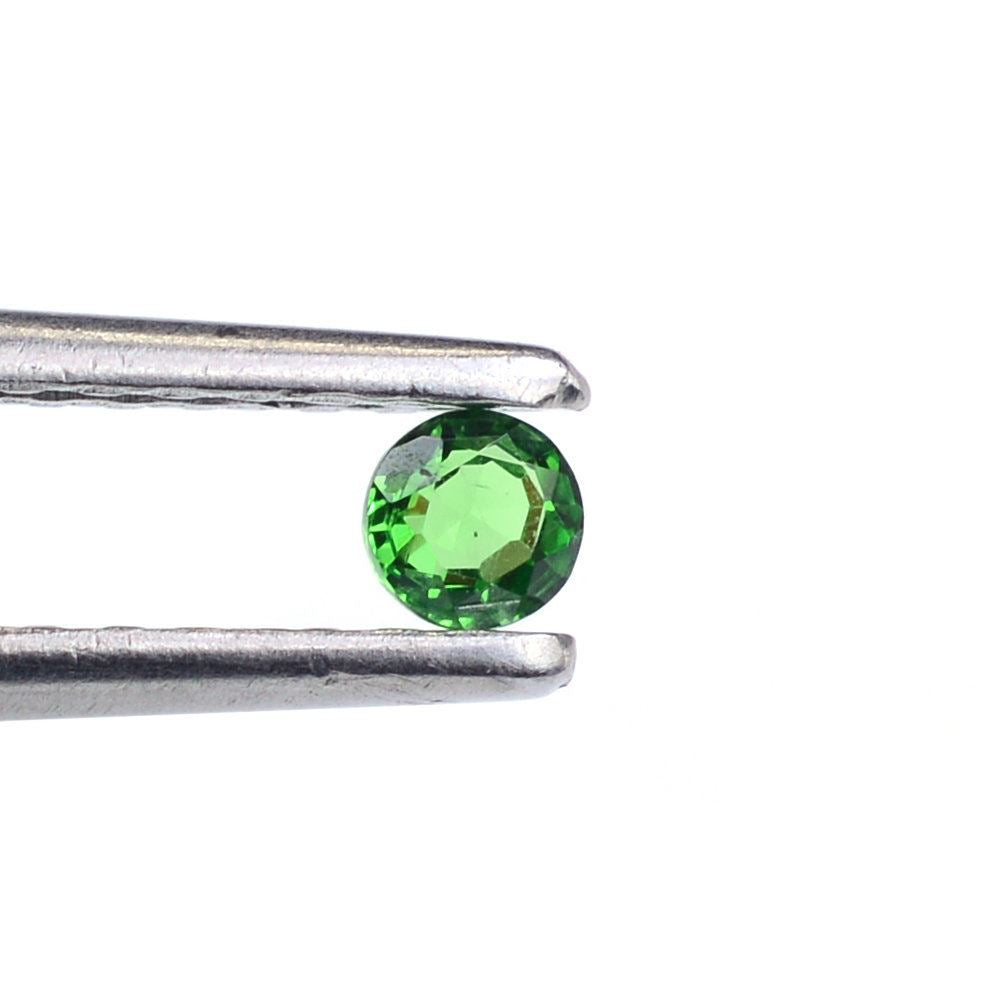 TSAVORITE STEP CUT ROUND (AA/SI) 3.10MM 0.15 Cts.