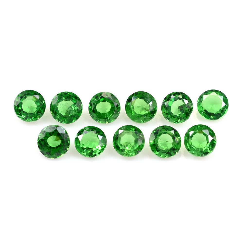 TSAVORITE STEP CUT ROUND (AA/SI) 3.10MM 0.15 Cts.