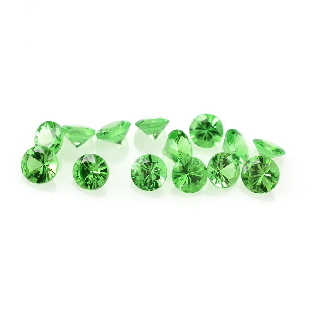 TSAVORITE DIAMOND CUT ROUND 3MM 0.12 Cts.