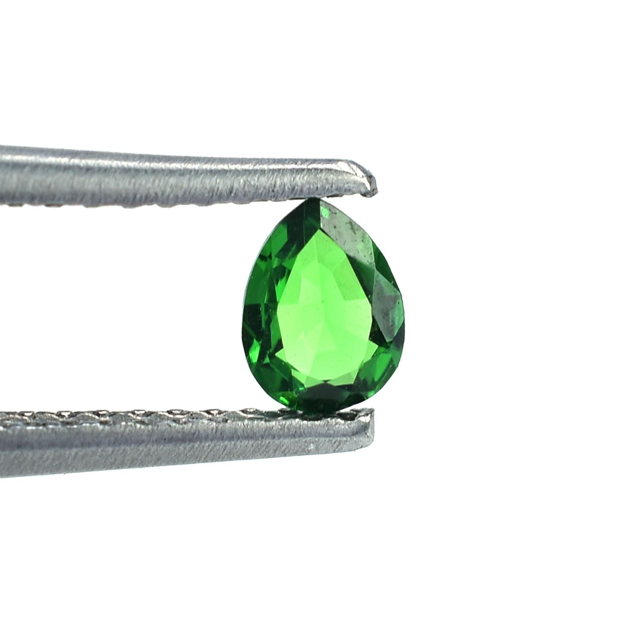 TSAVORITE STEP CUT PEAR (AAA)(CLEAN) 4.50X3.50 MM 0.23 CTS