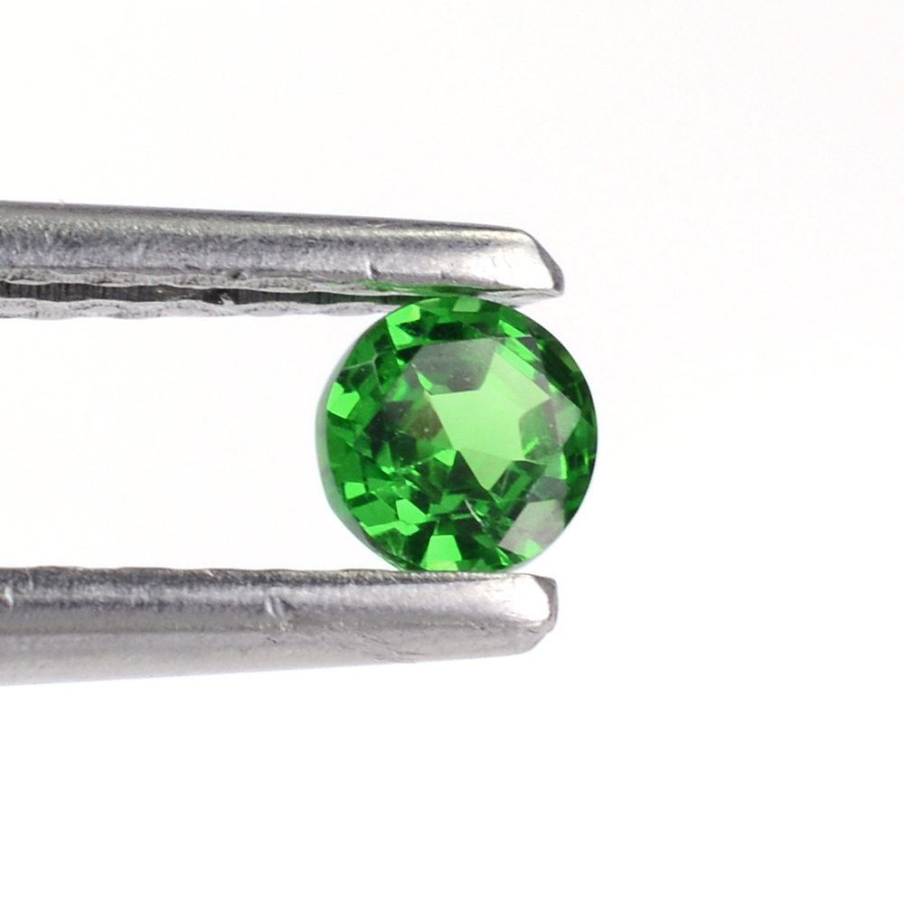 TSAVORITE STEP CUT ROUND (AAA) 3.50MM 0.23 Cts.
