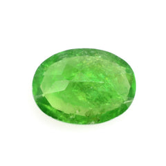 MILKY TSAVORITE GARNET CUT OVAL 8X6MM 1.53 Cts.