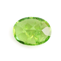 MILKY TSAVORITE GARNET CUT OVAL 8X6MM 1.49 Cts.