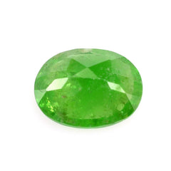 MILKY TSAVORITE GARNET CUT OVAL 8X6MM 1.51 Cts.