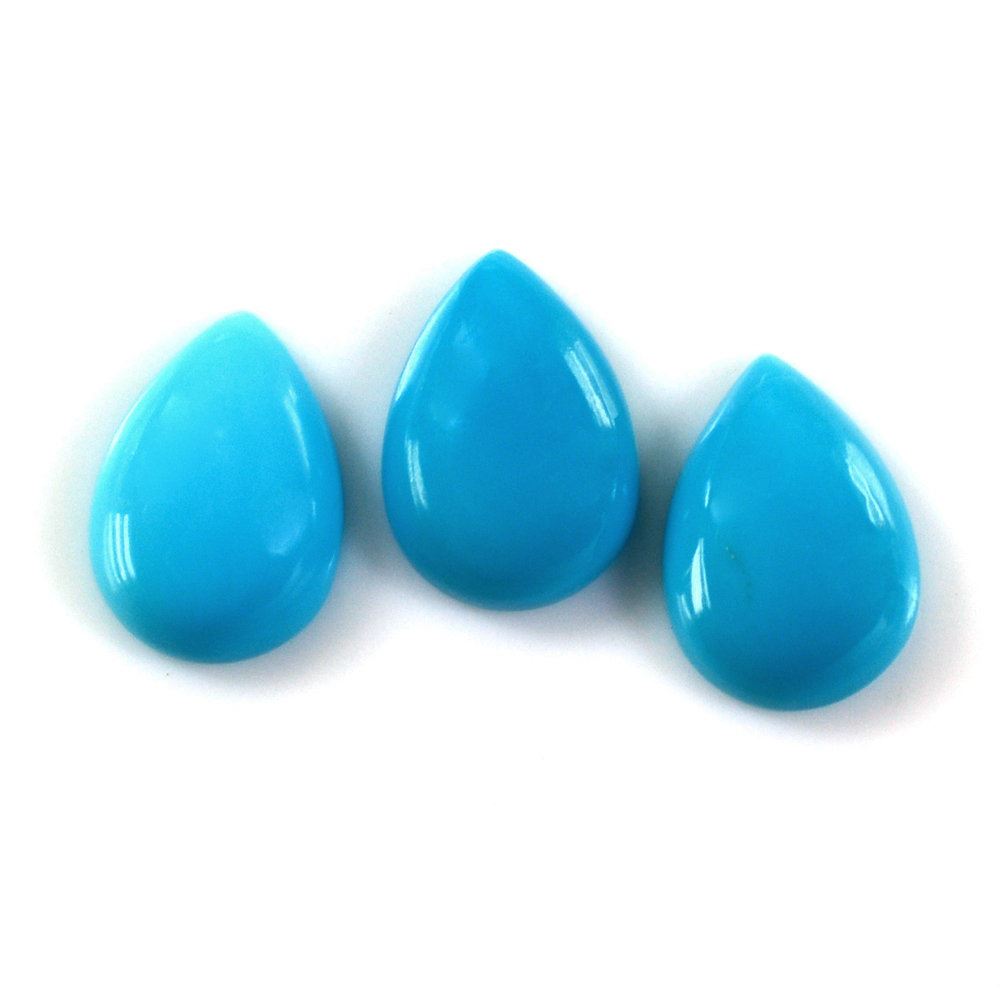 SLEEPING BEAUTY TURQUOISE PEAR CAB 10X7MM 1.47 Cts.