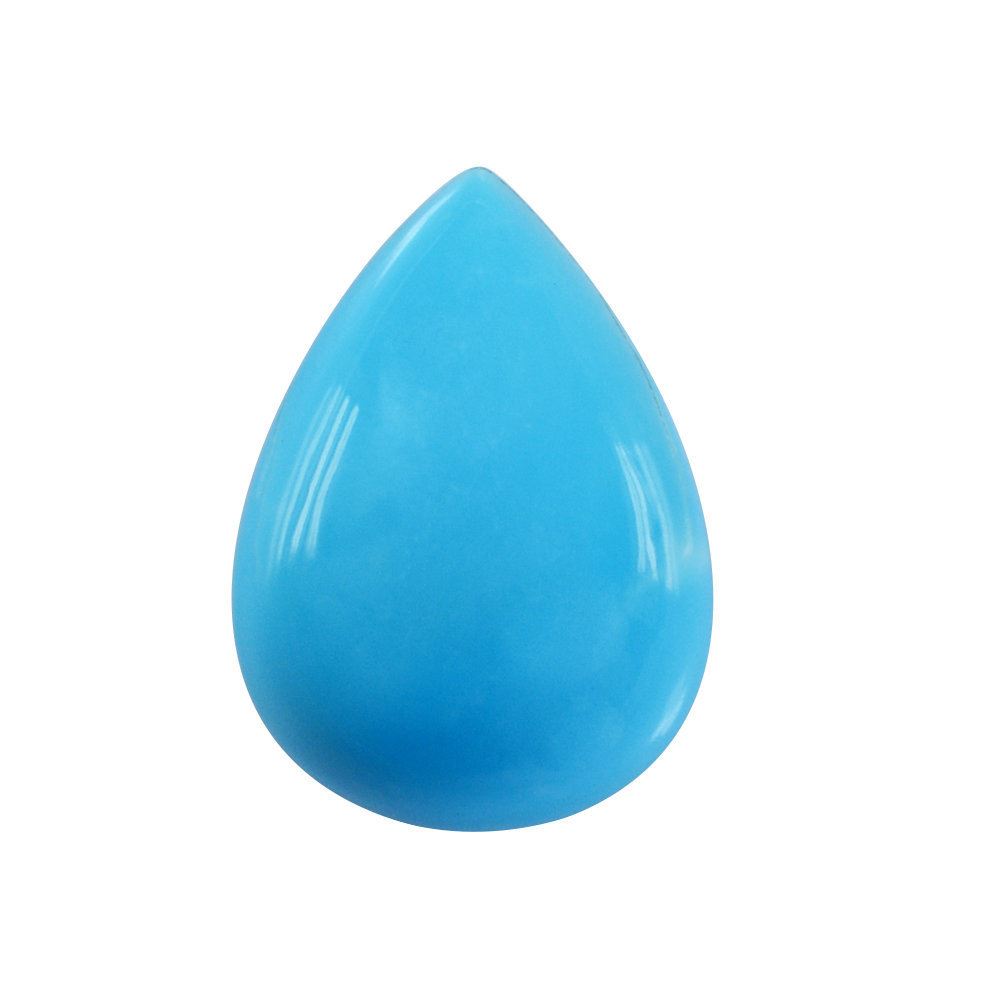 SLEEPING BEAUTY TURQUOISE PEAR CAB 14X10MM 4.38 Cts.
