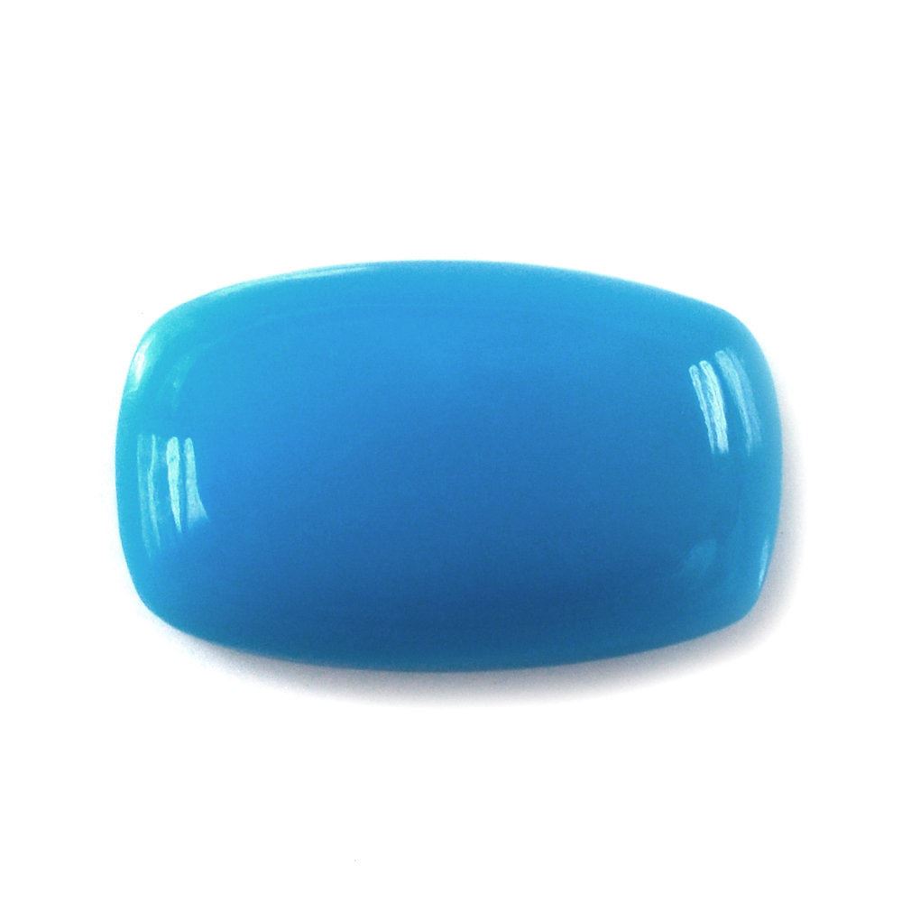 SLEEPING BEAUTY TURQUOISE CUSHION CAB 13X8MM 3.60 Cts.
