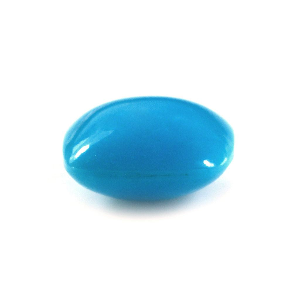 SLEEPING BEAUTY TURQUOISE PLAIN LENTIL CUSHION 9MM 2.73 Cts.