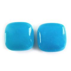 SLEEPING BEAUTY TURQUOISE PLAIN LENTIL CUSHION 9MM 2.73 Cts.