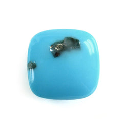 SLEEPING BEAUTY TURQUOISE PLAIN LENTIL CUSHION 9MM 2.10 Cts.