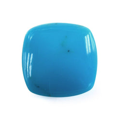 SLEEPING BEAUTY TURQUOISE PLAIN LENTIL CUSHION 11MM 4.65 Cts.