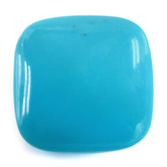 SLEEPING BEAUTY TURQUOISE PLAIN LENTIL CUSHION 14MM 7.18 Cts.