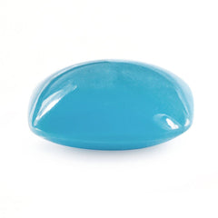 SLEEPING BEAUTY TURQUOISE PLAIN LENTIL CUSHION 14MM 7.18 Cts.