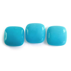 SLEEPING BEAUTY TURQUOISE PLAIN LENTIL CUSHION 14MM 7.18 Cts.