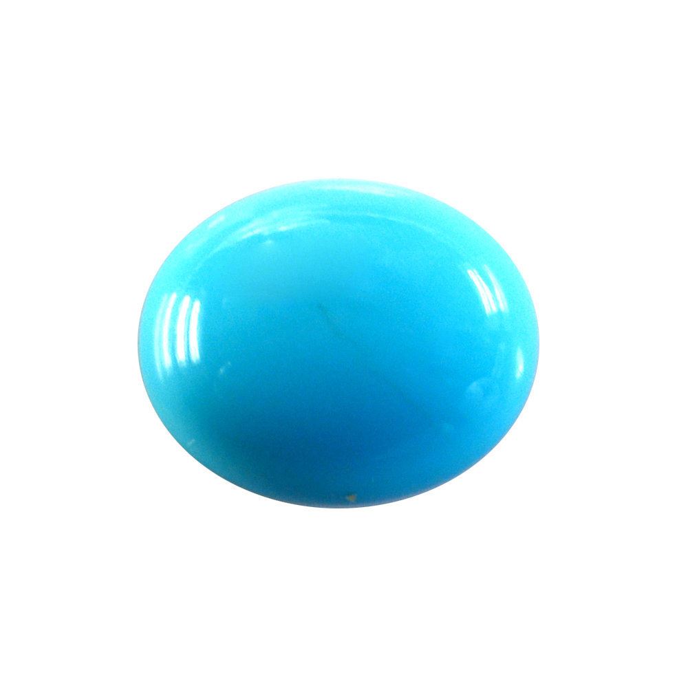 SLEEPING BEAUTY TURQUOISE OVAL CAB 11X9MM 3.05 Cts.