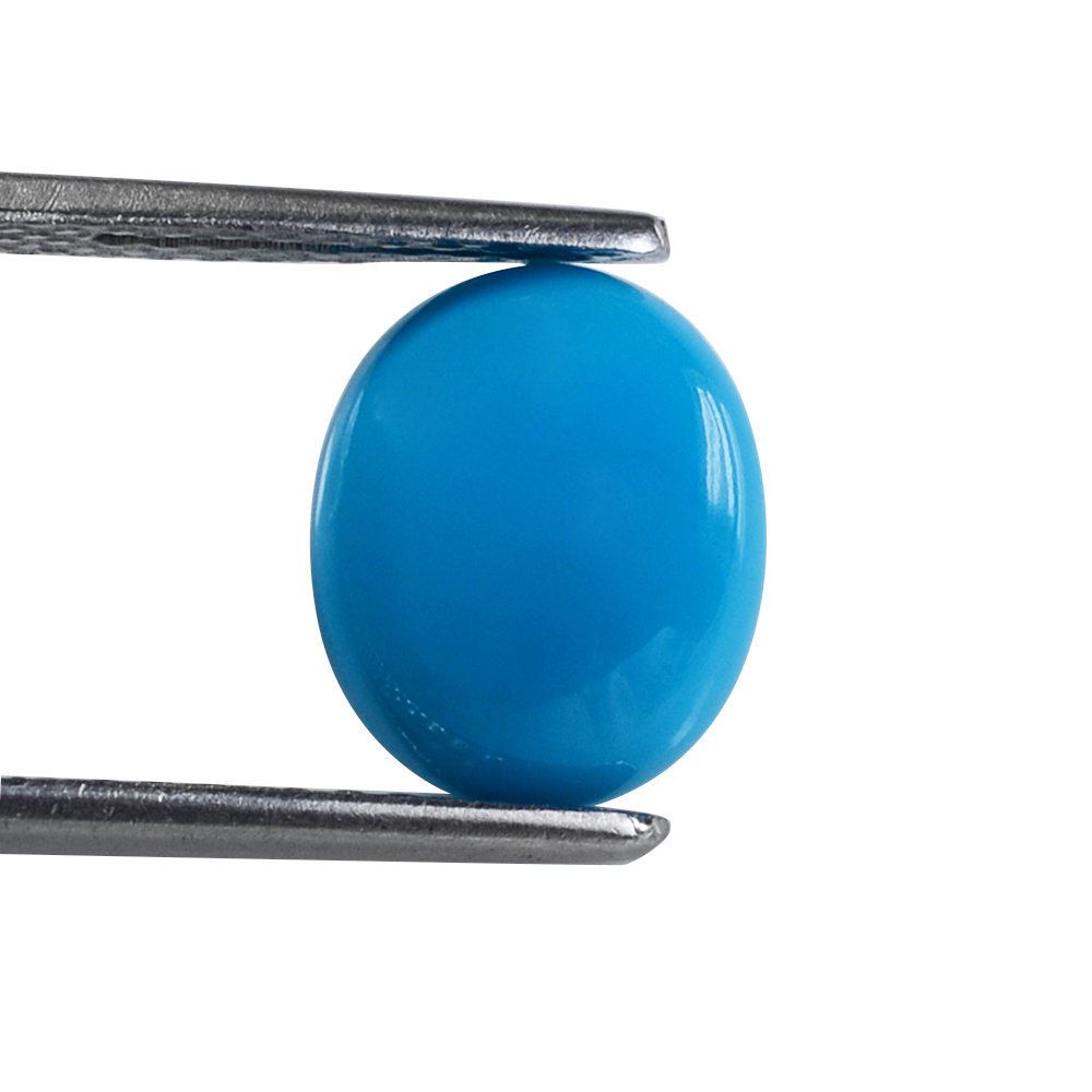 SLEEPING BEAUTY TURQUOISE OVAL CAB 11X9MM 3.00 Cts.