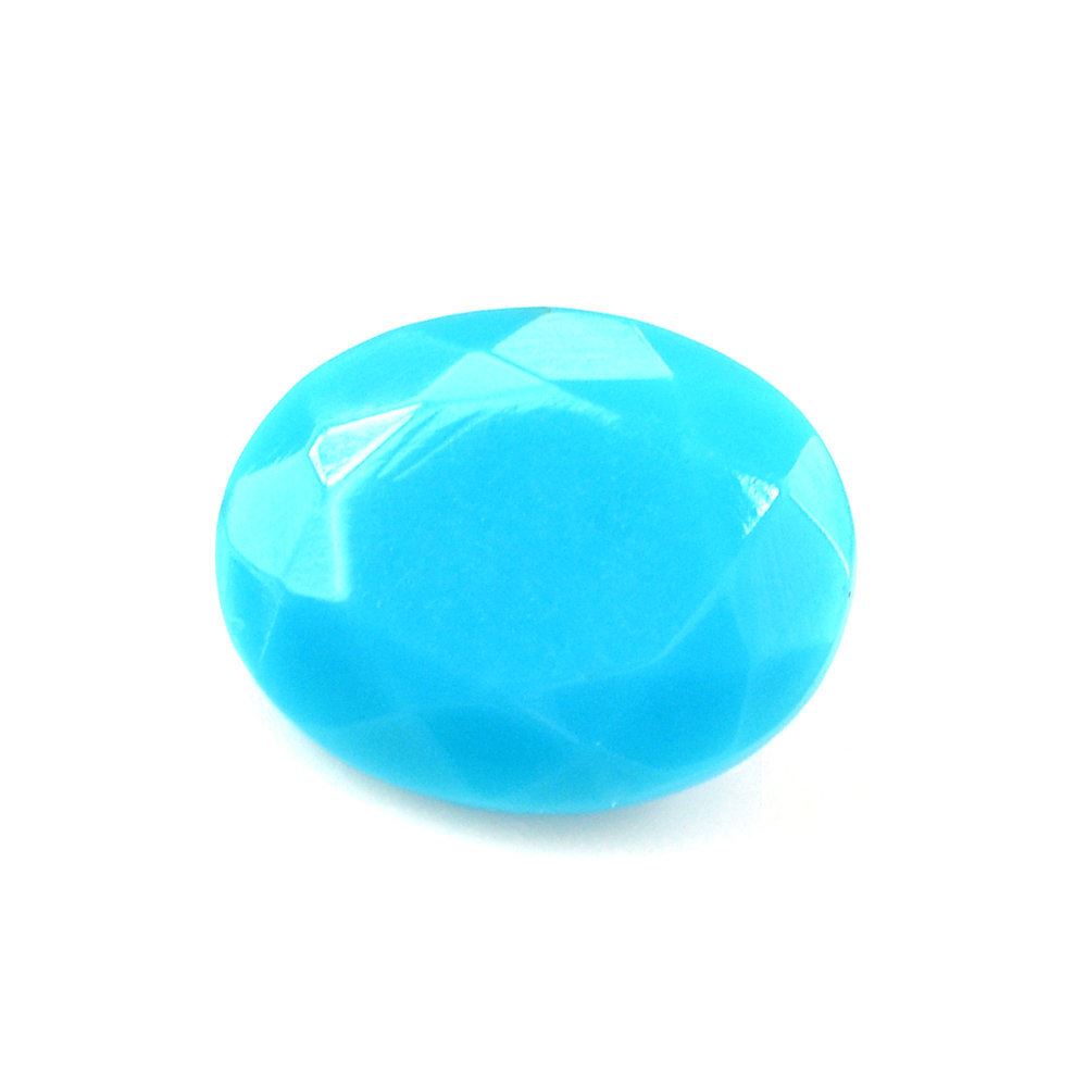 SLEEPING BEAUTY TURQUOISE CUT OVAL 10X8MM 1.73 Cts.