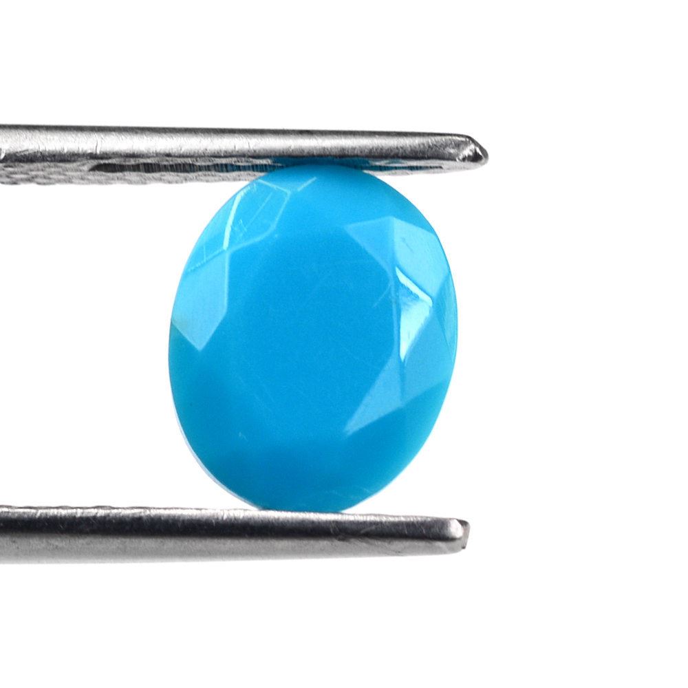 SLEEPING BEAUTY TURQUOISE CUT OVAL 10X8MM 1.73 Cts.