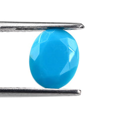SLEEPING BEAUTY TURQUOISE CUT OVAL 10X8MM 1.73 Cts.