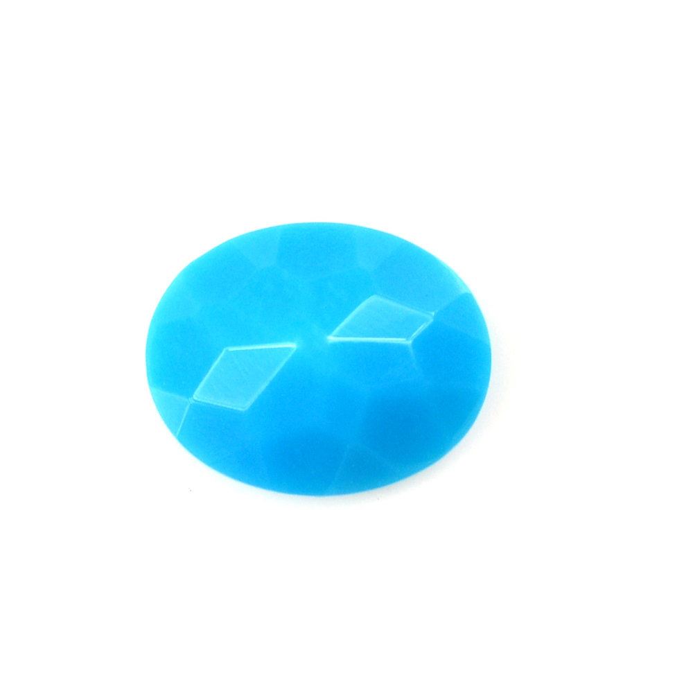 SLEEPING BEAUTY TURQUOISE CUT OVAL 10X8MM 2.10 Cts.