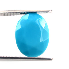 SLEEPING BEAUTY TURQUOISE CUT OVAL 16X12MM 6.70 Cts.