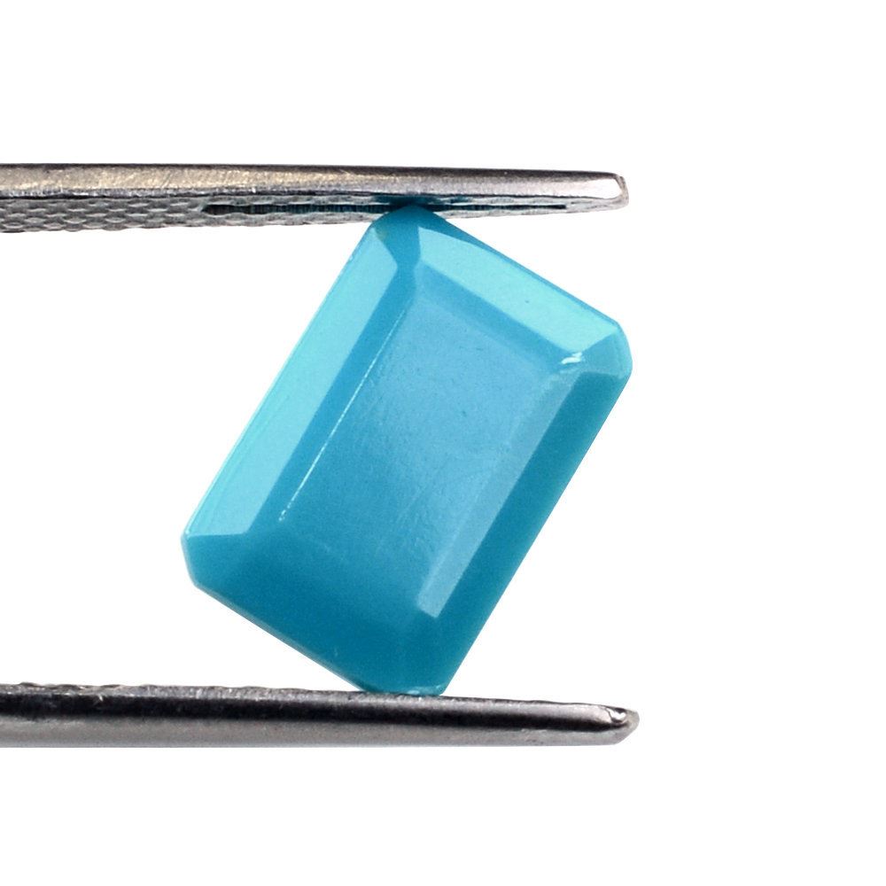 SLEEPING BEAUTY TURQUOISE CUT OCTAGON 12X8MM 3.45 Cts.